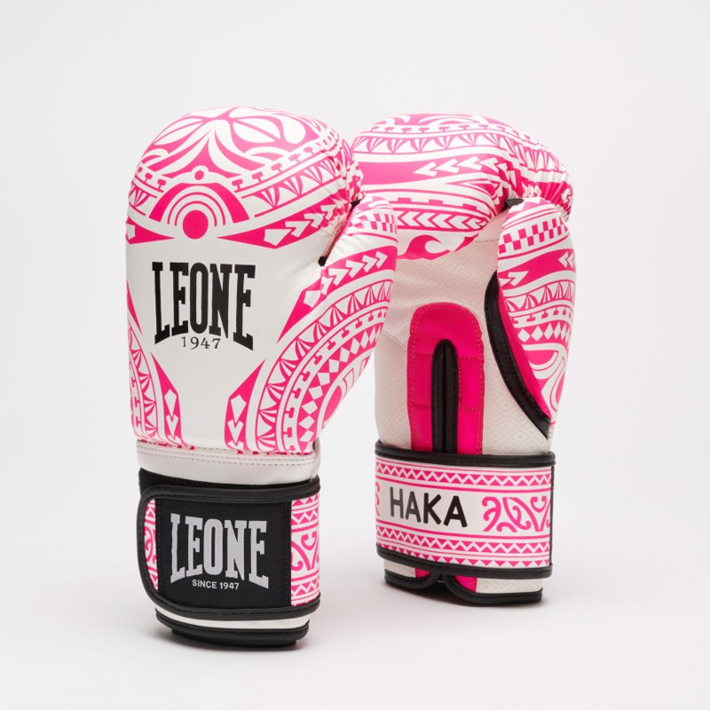 Leone Haka boxing gloves - white